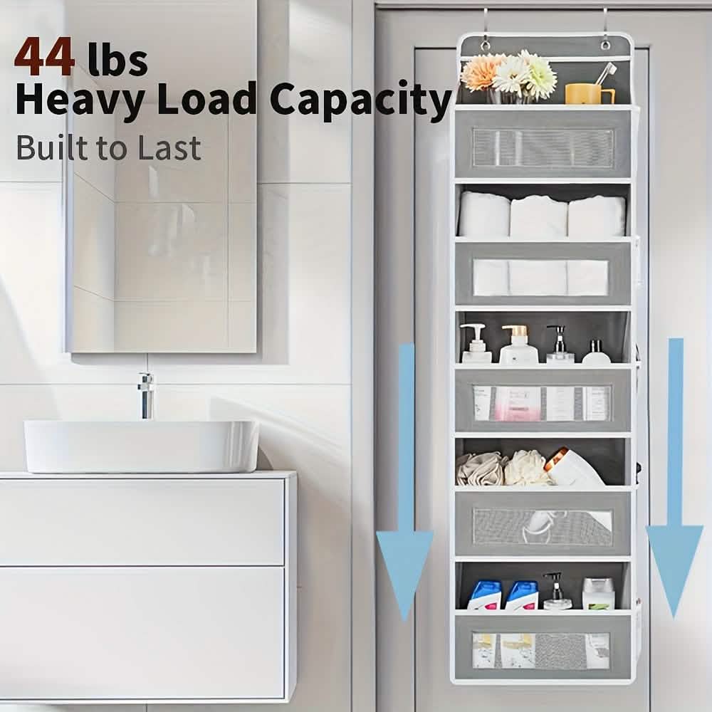 5-Tier Over-the-Door Storage Organizer – Holds Up to 44 lbs