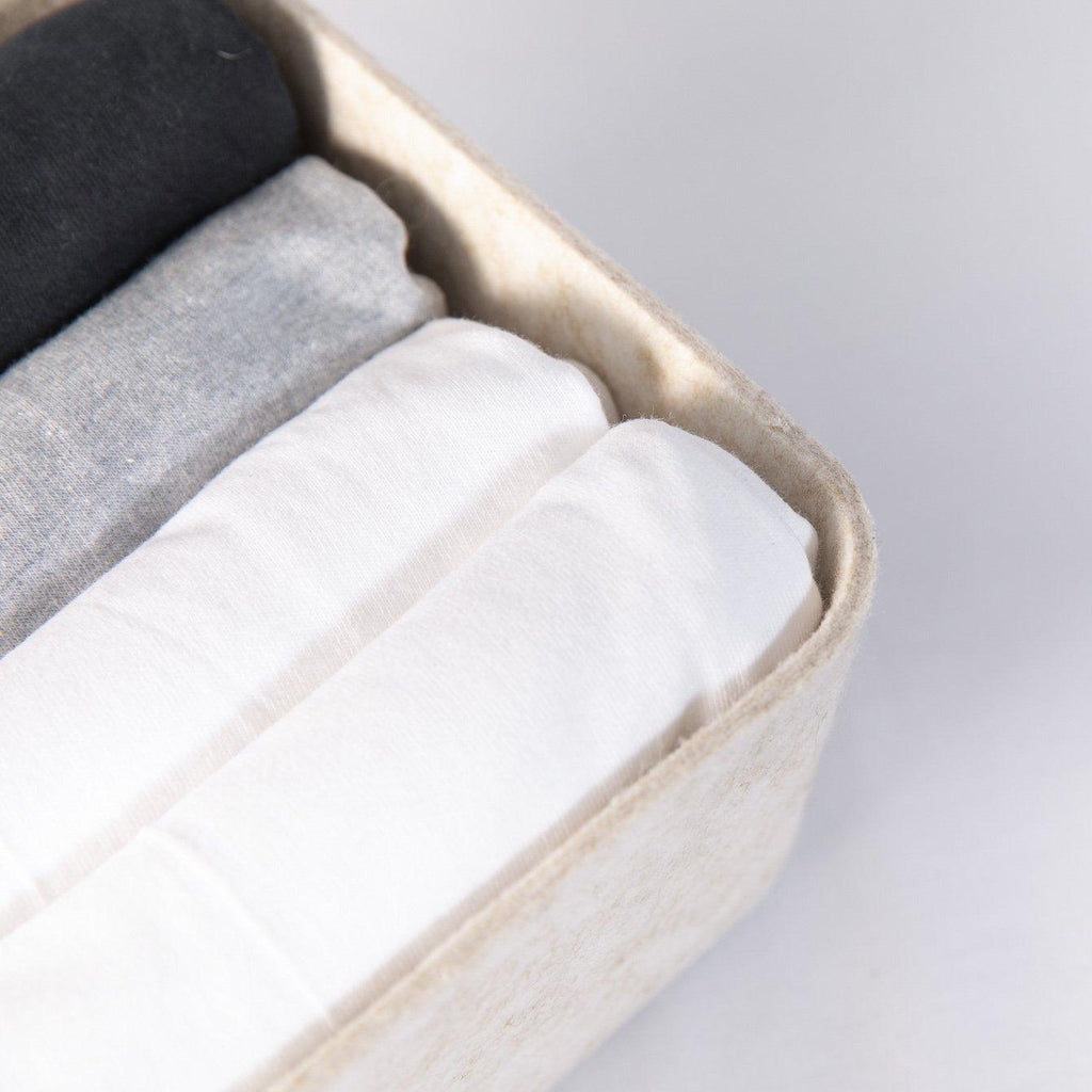 Sculpted Long Storage Bin – Modern Organizer for Drawers, Pantry & More | Carbon & Stone