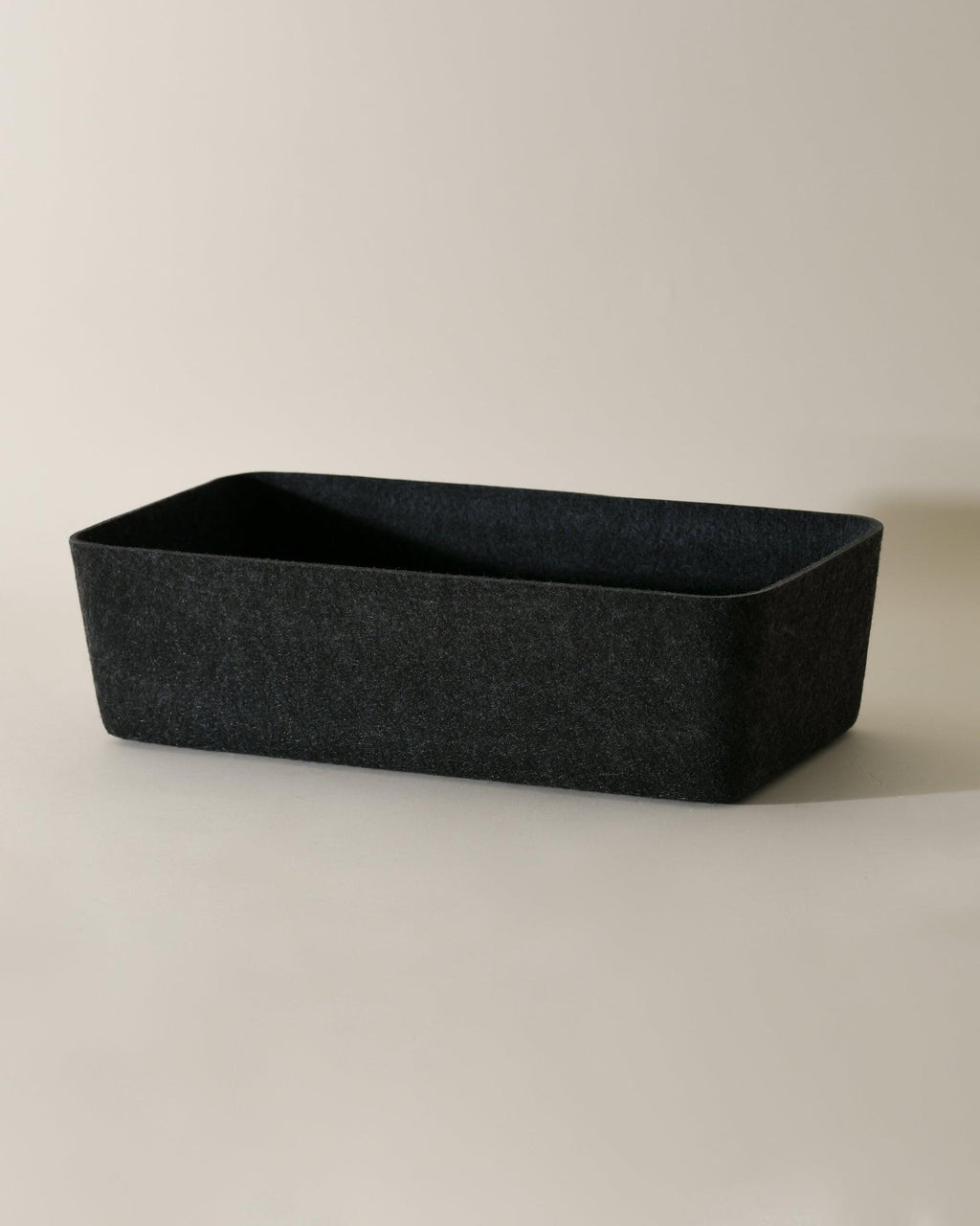 Sculpted Long Storage Bin – Modern Organizer for Drawers, Pantry & More | Carbon & Stone
