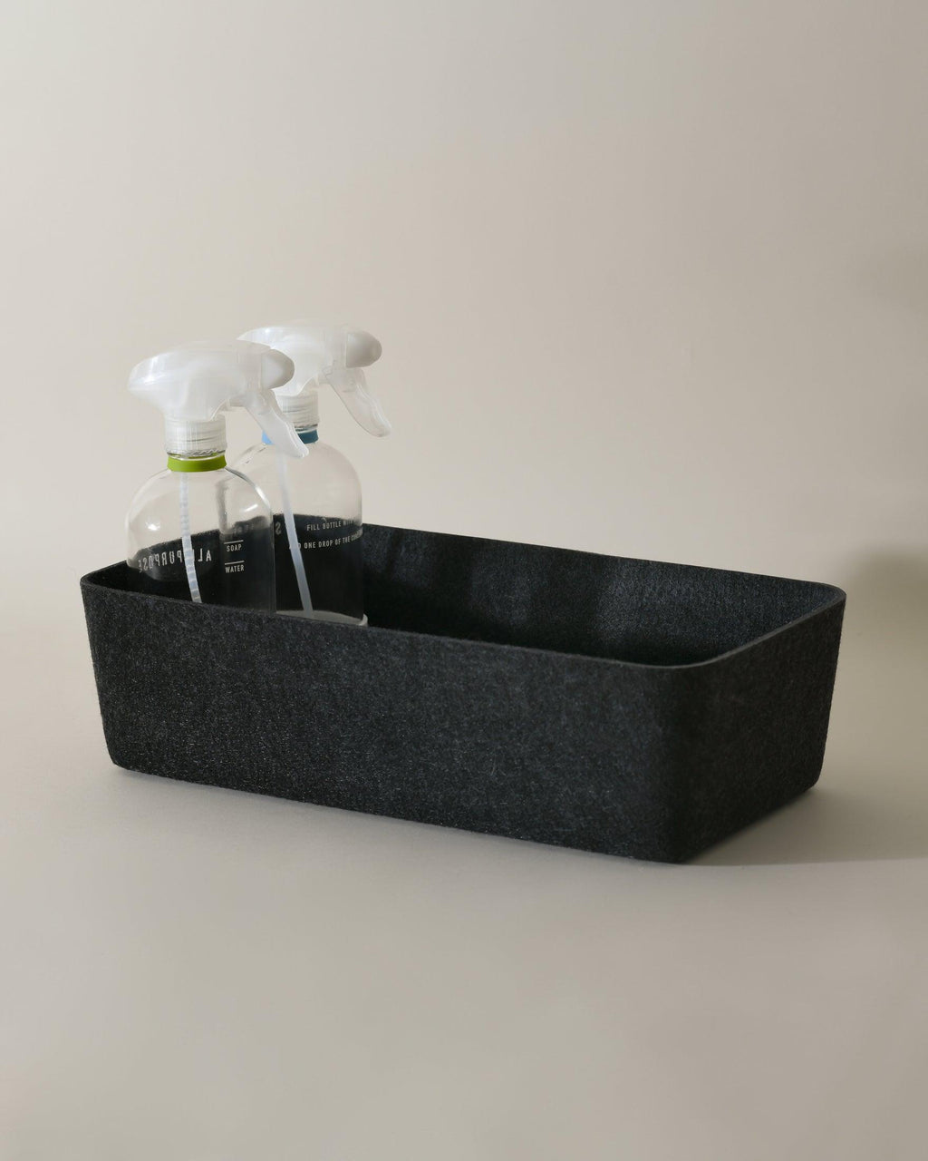 Sculpted Long Storage Bin – Modern Organizer for Drawers, Pantry & More | Carbon & Stone