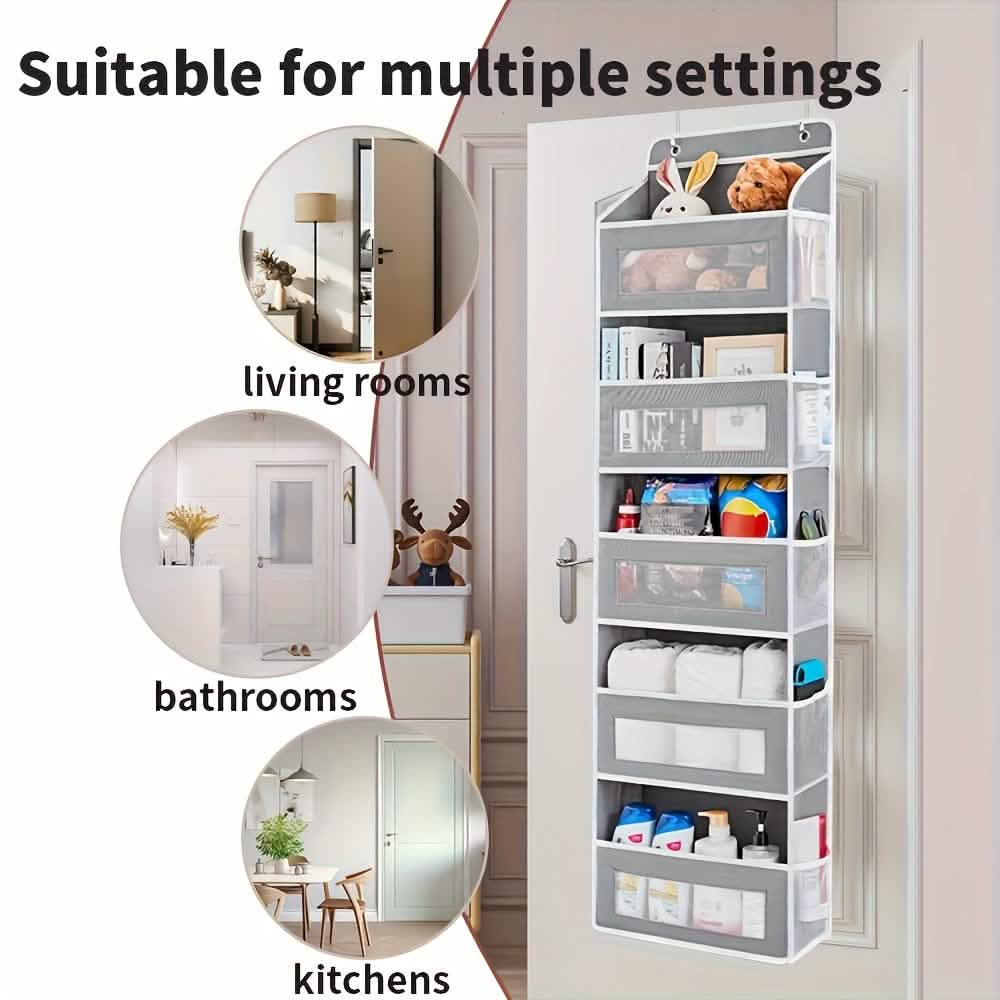 5-Tier Over-the-Door Storage Organizer – Holds Up to 44 lbs