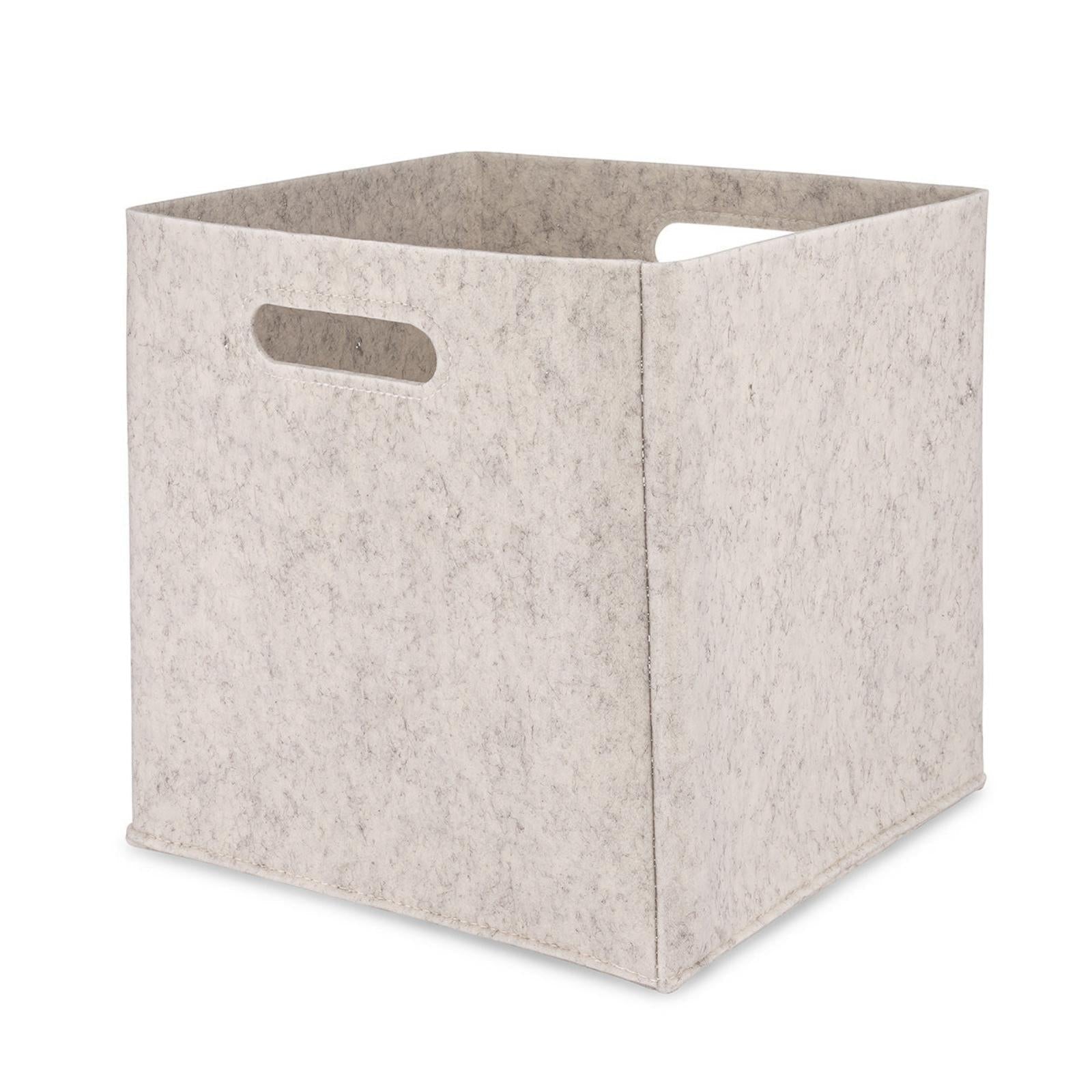 Felt Storage Cubes for Nursery, Playroom & Home – 11" & 13" | Oatmeal, Gray, White